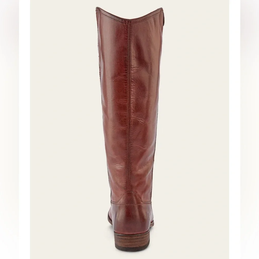 Frye Melissa tall boots Leather Knee-High Riding Boots in Brown size 9 NWOB